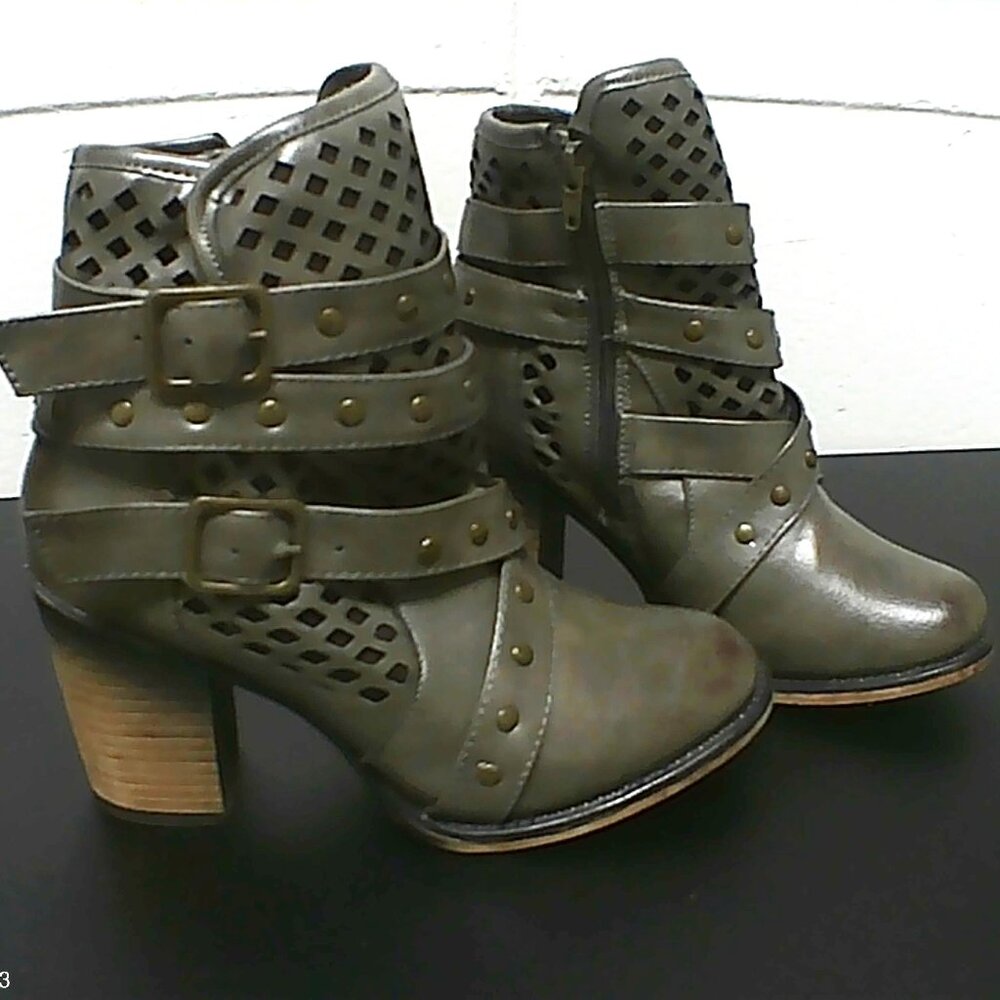 Pierre Dumas Forest Green Heeled Boots